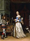 Gerard ter Borch A Lady at Her Toilet painting